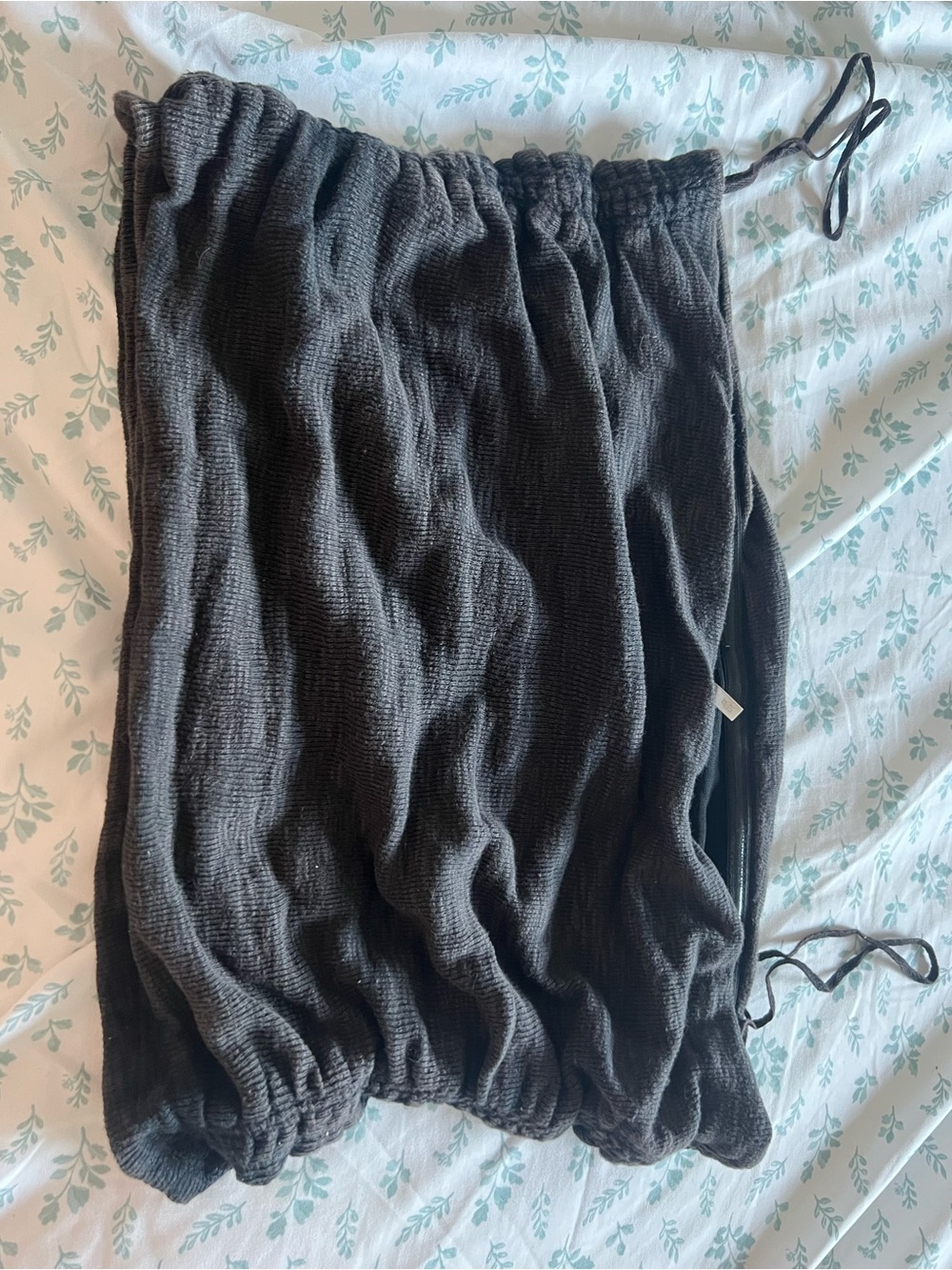 Free People XL Black Drawstring Casual Women’s tube top